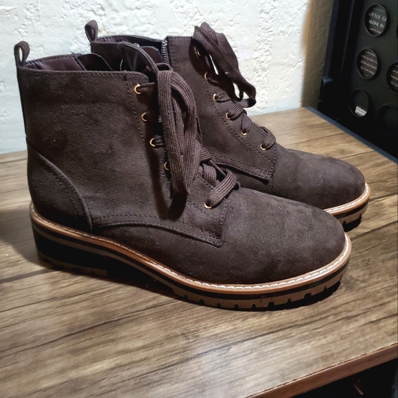 Dark Brown Ankle Boots - Picture 1 of 6